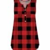 Best deal 🎁 UDEAR Red Buffalo Plaid Button-Front Sleeveless Top - Plus 😉