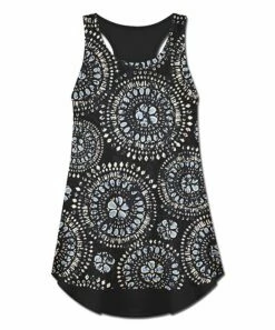 Cheap ✔️ UDEAR Black & White Medallion Racerback Tank - 👩 Women 🤩