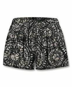 Brand new 🛒 UDEAR Black & White Medallion Drawstring Shorts - 👩 Women ✔️