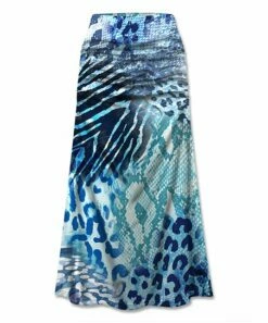 Best reviews of 🌟 UDEAR Blue Animal-Print Maxi 👗 Skirt - Plus ⌛