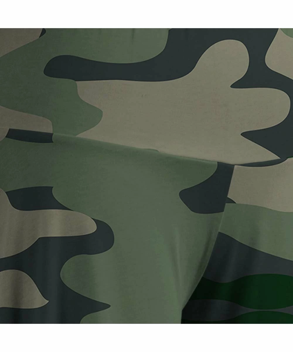 Best Sale ๐ UDEAR Green & Gray Camouflage Side-Slit Palazzo Pants - ๐ฉ Women โค๏ธ - Image 3