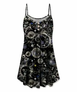 Cheap 👏 UDEAR Black Sun & Star Button-Accent Sleeveless Tunic - Plus 😀