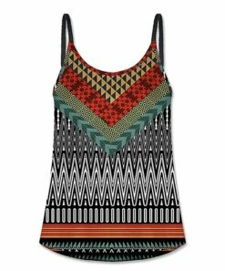 Best deal 😀 UDEAR Red & Blue Geometric Zigzag Tank - Plus ⭐