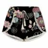 Budget 🛒 UDEAR Blue & Pink Floral Tassel-Tie Crochet-Trim Shorts - Plus 👏