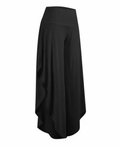 Best Sale 🔔 UDEAR Black Side-Slit Palazzo Pants - 👩 Women & Plus 🔔