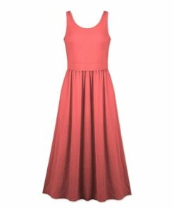 New ✔️ UDEAR Orange Sleeveless A-Line Maxi 👗 Dress - 👩 Women 🥰