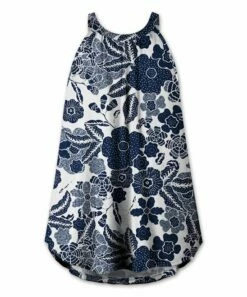 Best deal ๐ UDEAR Blue Floral Swing Tank - ๐ฉ Women โญ