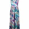 Best reviews of ✨ UDEAR Pink Multicolor Abstract V-Neck Sleeveless Palazzo Jumpsuit - Plus 🎉