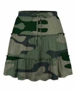 Top 10 😉 UDEAR Green Camouflage Tiered A-Line 👗 Skirt - 👩 Women 🎁