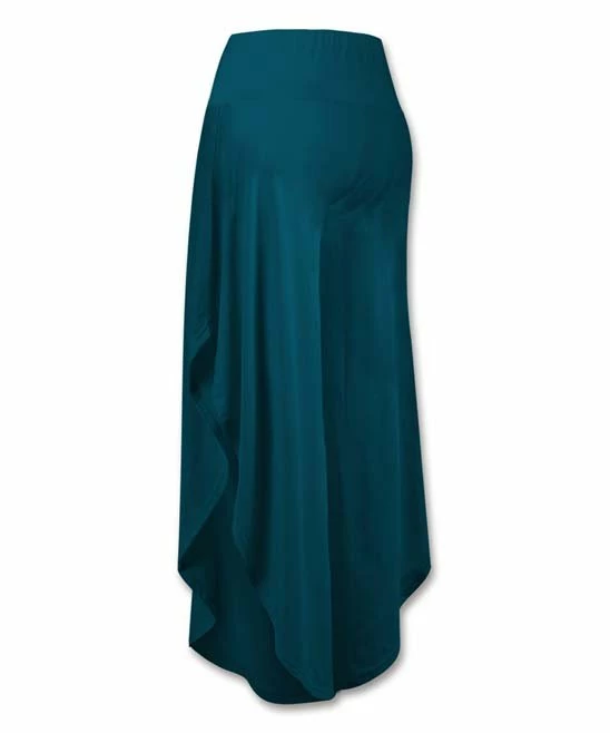 Best deal 🔔 UDEAR Dark Teal Side-Slit Palazzo Pants - 👩 Women 😉 - Image 2