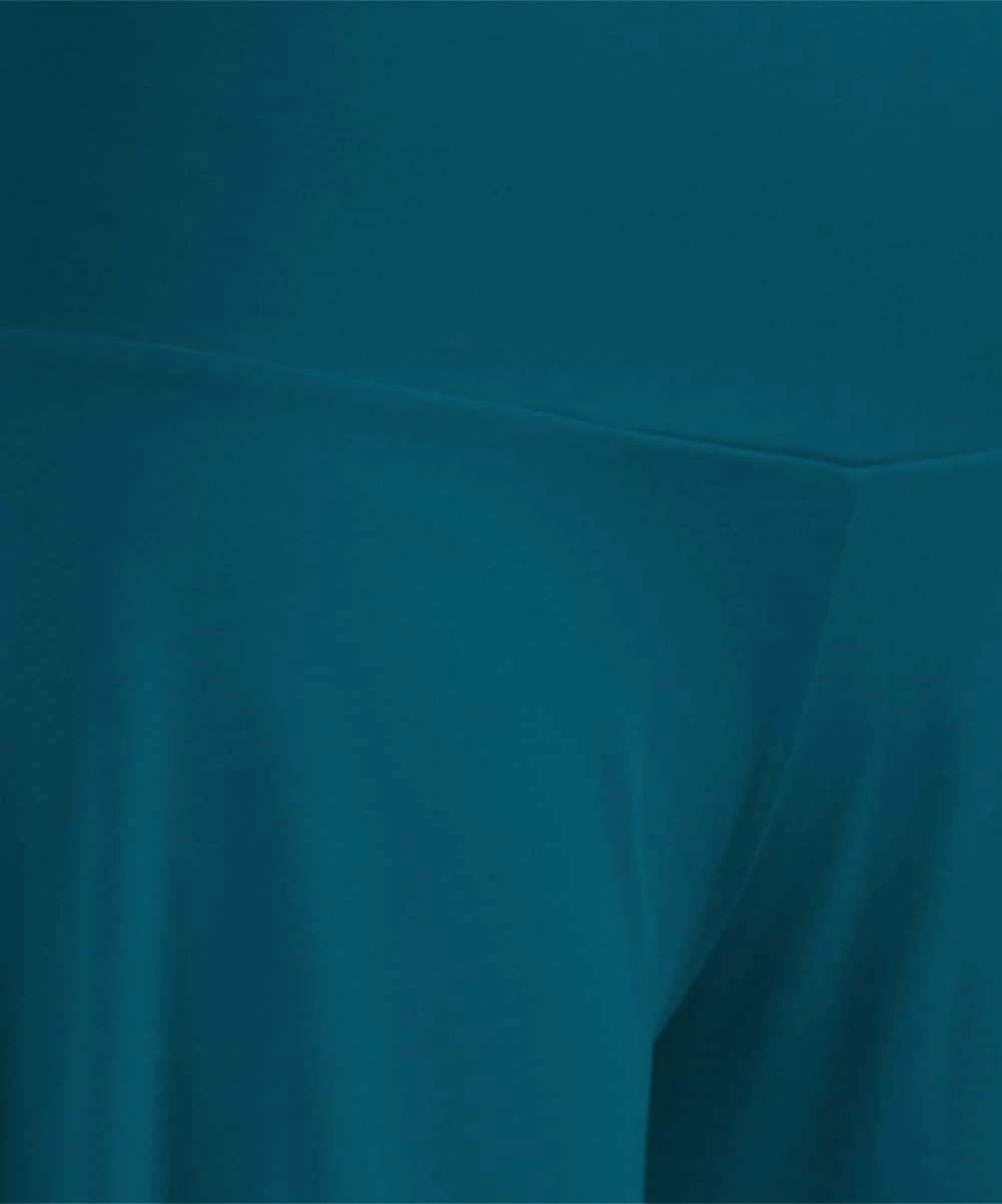 Best deal 🔔 UDEAR Dark Teal Side-Slit Palazzo Pants - 👩 Women 😉 - Image 3