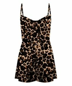 Best reviews of 🌟 UDEAR Black & Brown Abstract Drape-Front Sleeveless Romper - 👩 Women 😉