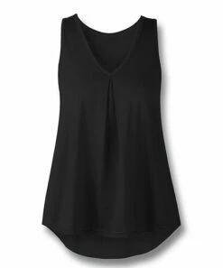 Top 10 🔥 UDEAR Black V-Neck Sleeveless Top - Plus ⌛