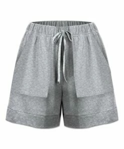 Outlet ๐ UDEAR Light Gray Tie-Waist Shorts - Plus ๐