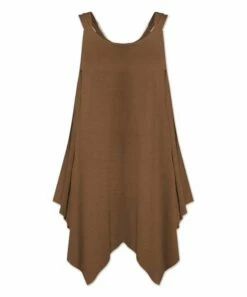 Outlet ⭐ UDEAR Brown Round-Neck Sleeveless Top - Plus 🥰