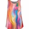 Cheapest 🎉 UDEAR Red & Orange Tie-Dye Pocket Tank - 👩 Women 🔔