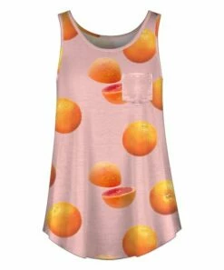 Best deal ✨ UDEAR Pink Oranges Pocket Tank - Plus 👍