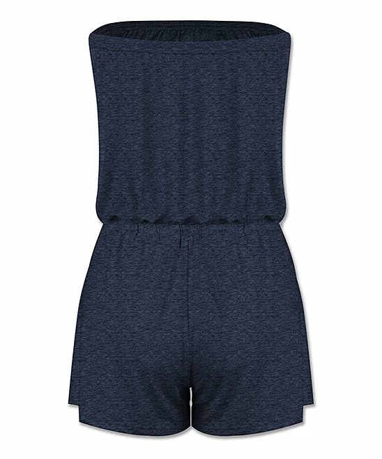 Brand new ๐ UDEAR Heather Navy Tassel Tie-Waist Strapless Romper - ๐ฉ Women ๐งจ - Image 2