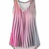 Flash Sale 🔥 UDEAR Pink & Gray Abstract V-Neck Inverted-Pleat Sleeveless Top - 👩 Women 👍