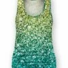 Best deal 🧨 UDEAR Green & Yellow Circle Scoop Neck Ruched Tank - Plus 🔔