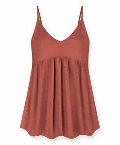 Cheap ๐งจ UDEAR Rust Red Empire-Waist Tank - ๐ฉ Women ๐