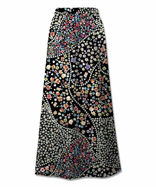 Best Pirce ๐ฅ UDEAR Black & Yellow Floral Maxi ๐ Skirt - ๐ฉ Women & Plus ๐ - Image 2