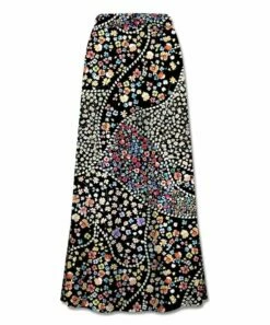 Best Pirce 🔥 UDEAR Black & Yellow Floral Maxi 👗 Skirt - 👩 Women & Plus 😉