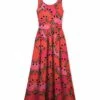Top 10 🛒 UDEAR Red & Black Watermelon Abstract A-Line Sleeveless Maxi 👗 Dress - Plus 🎉