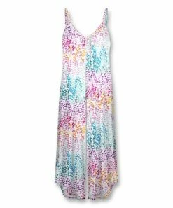 Buy ❤️ UDEAR Purple & White Abstract V-Neck Sleeveless Jumpsuit - 👩 Women 🎁