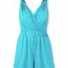 Flash Sale 💯 UDEAR Bright Blue Sleeveless Surplice Romper - 👩 Women 👍