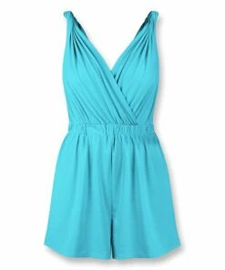 Flash Sale ๐ฏ UDEAR Bright Blue Sleeveless Surplice Romper - ๐ฉ Women ๐