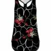 Best deal 😀 UDEAR Black & Red Floral Scoop Neck Racerback Tank - Plus 🔔