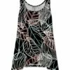 Best reviews of 😀 UDEAR Black & White Foliage Side-Tail Tunic Tank - Plus 😀