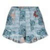 Coupon 🤩 UDEAR Teal & Red Floral Pocket Ruffle-Hem Shorts - Plus ❤️