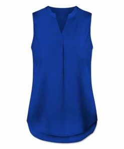 Best deal ๐ UDEAR Sapphire Blue Notch-Neck Sleeveless Top - Plus โ๏ธ