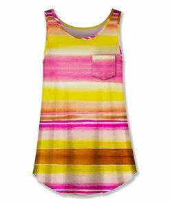 Best deal ✨ UDEAR Yellow & Orange Stripe Pocket Tank - Plus 🧨