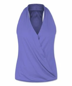 Wholesale 🎉 UDEAR Bright Purple Surplice Halter Top - 👩 Women ✔️