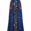 Discount 🧨 UDEAR Blue & Red Floral Maxi 👗 Skirt - 👩 Women 🌟