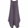 Top 10 🎉 UDEAR Gray-Purple Handkerchief Sleeveless 👗 Dress - 👩 Women 😉