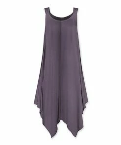 Top 10 🎉 UDEAR Gray-Purple Handkerchief Sleeveless 👗 Dress - 👩 Women 😉