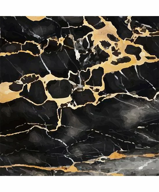 Brand new 🛒 UDEAR Black & Yellow Marbled Notch Neck Flutter-Sleeve Top - Plus 👏 - Image 3