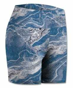 Deals 😉 UDEAR Black & Blue Abstract Bike Shorts - 👩 Women 💯