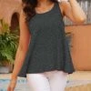 Flash Sale ⭐ UDEAR Dark Gray Scoop Neck Tank - 👩 Women ⭐