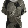 Cheapest ✨ UDEAR Black & Light Gray Foliage Dolman Top - 👩 Women 🧨