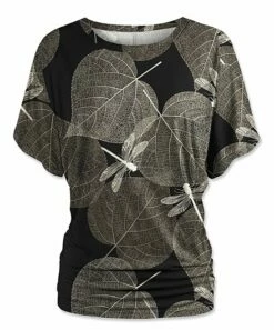 Cheapest ✨ UDEAR Black & Light Gray Foliage Dolman Top - 👩 Women 🧨