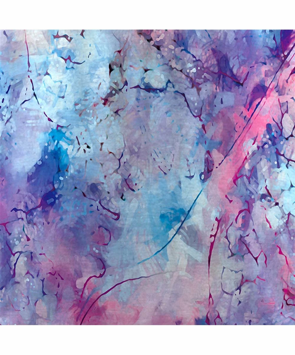 Outlet ๐คฉ UDEAR Pink & Blue Abstract Pleat-Detail Swing Tank - Plus ๐ - Image 3