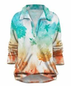 Top 10 👏 UDEAR White & Green Floral Top - Plus ✨