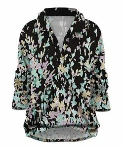 Wholesale 💯 UDEAR Black & Light Purple Floral Top - Plus 😍