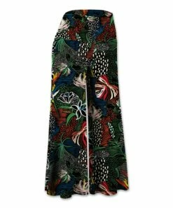 Budget 😍 UDEAR Black & Red Leaves Pants - 👩 Women ⌛