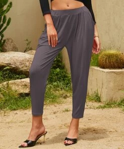 Best deal 🎁 UDEAR Gray Purple Harem Crop Pants - Plus 👏